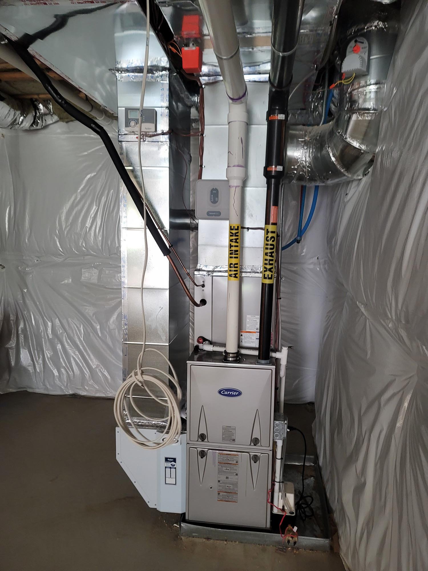 AIRMAX outdoor cooling system installation at a home
