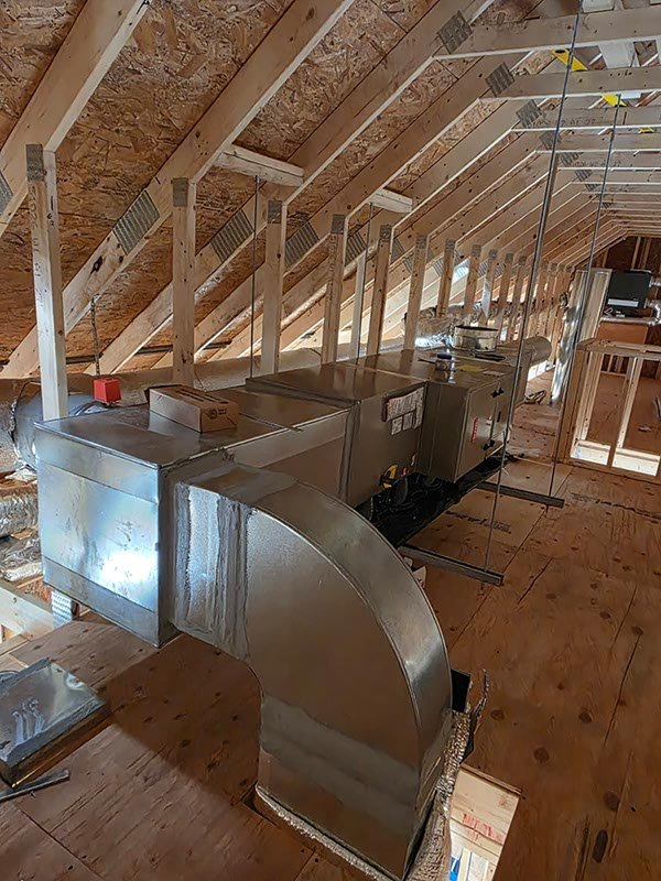AIRMAX completed furnace and ductwork installation